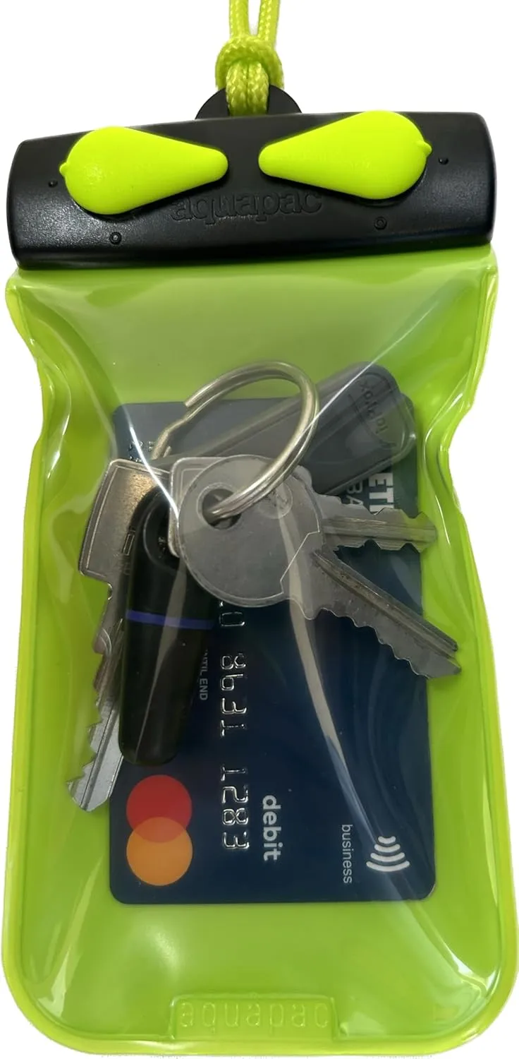 Aquapac KEYMASTER Lime Green  Protect and Carry Keys, Cards and Small Valuables up to 10m or 30 feet