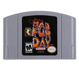 Bad Fur Day For Nintendo 64 N64 Game Card Cartridge Console US Version - Bad Fur Day