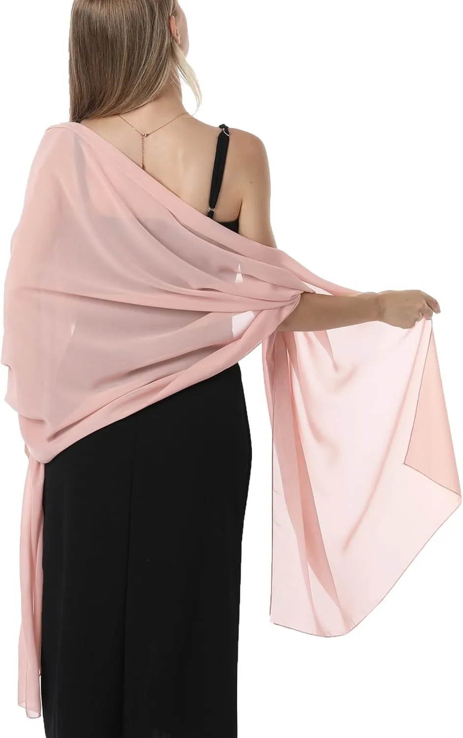 Chiffon Shawls and Wraps for Evening Dresses Women Elegant Soft Scarf Bridal Scarve Wedding Stole
