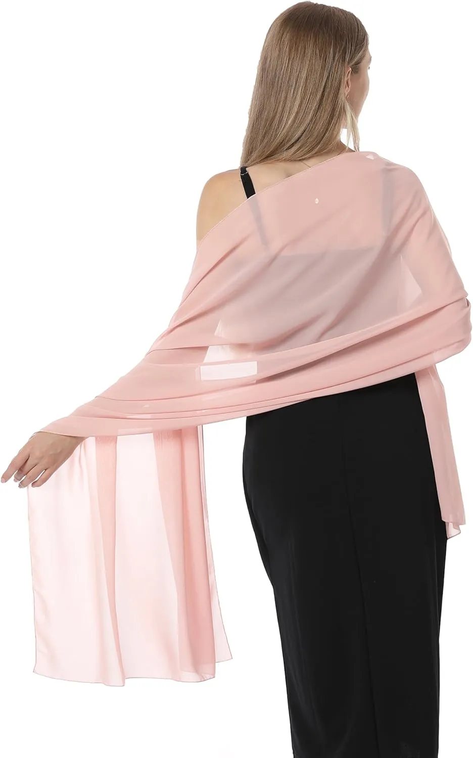 Chiffon Shawls and Wraps for Evening Dresses Women Elegant Soft Scarf Bridal Scarve Wedding Stole