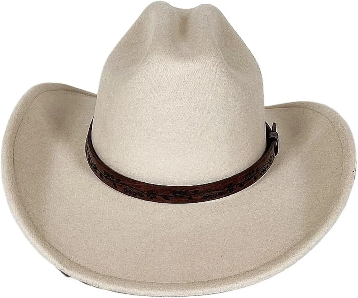 Cowboy Hat Men Western Cowboy Hat for Gentleman Lady Cowgirl Jazz Hat Wide Brim Felt Fedora Hat Sombrero Hombre