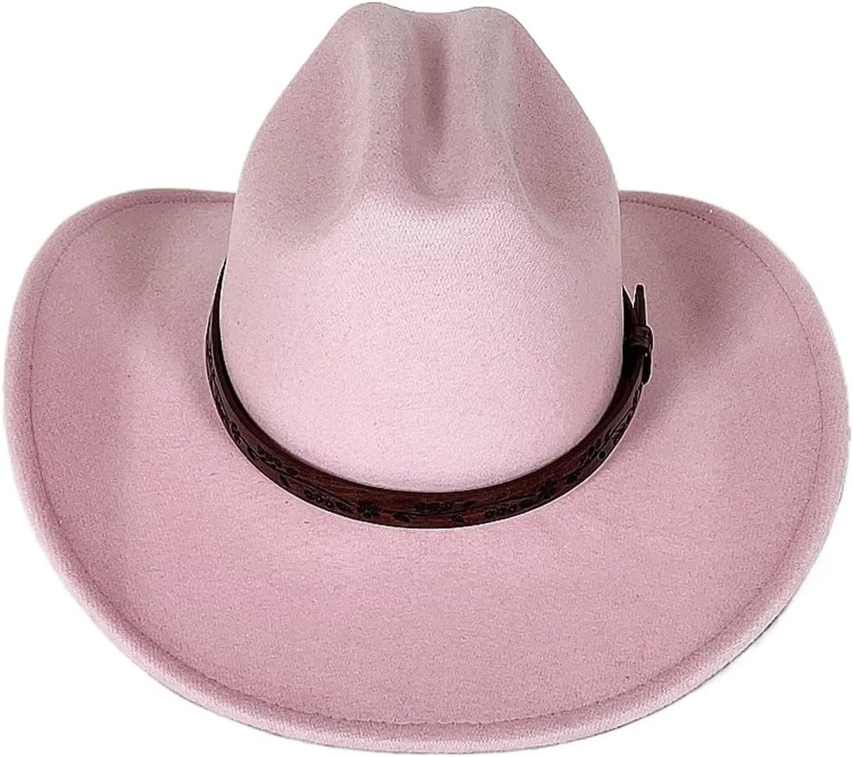 Cowboy Hat Men Western Cowboy Hat for Gentleman Lady Cowgirl Jazz Hat Wide Brim Felt Fedora Hat Sombrero Hombre