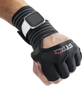 Fit Four OCR Slit Grip Gloves, Official Glove of OCR | Obstacle Course Racing & Mud Run Hand Protection | Wrist Support with Slit for Fitness Watch