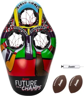 Franklin Sports Kids Football Target Toss Game - Inflatable Throwing Target Toy with Soft Mini Footballs - Fun Kids Sports Game