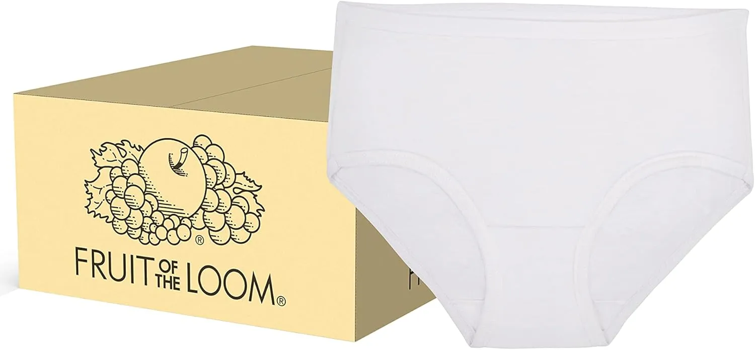 Fruit of the Loom Girls' Cotton Brief Underwear, Multipack