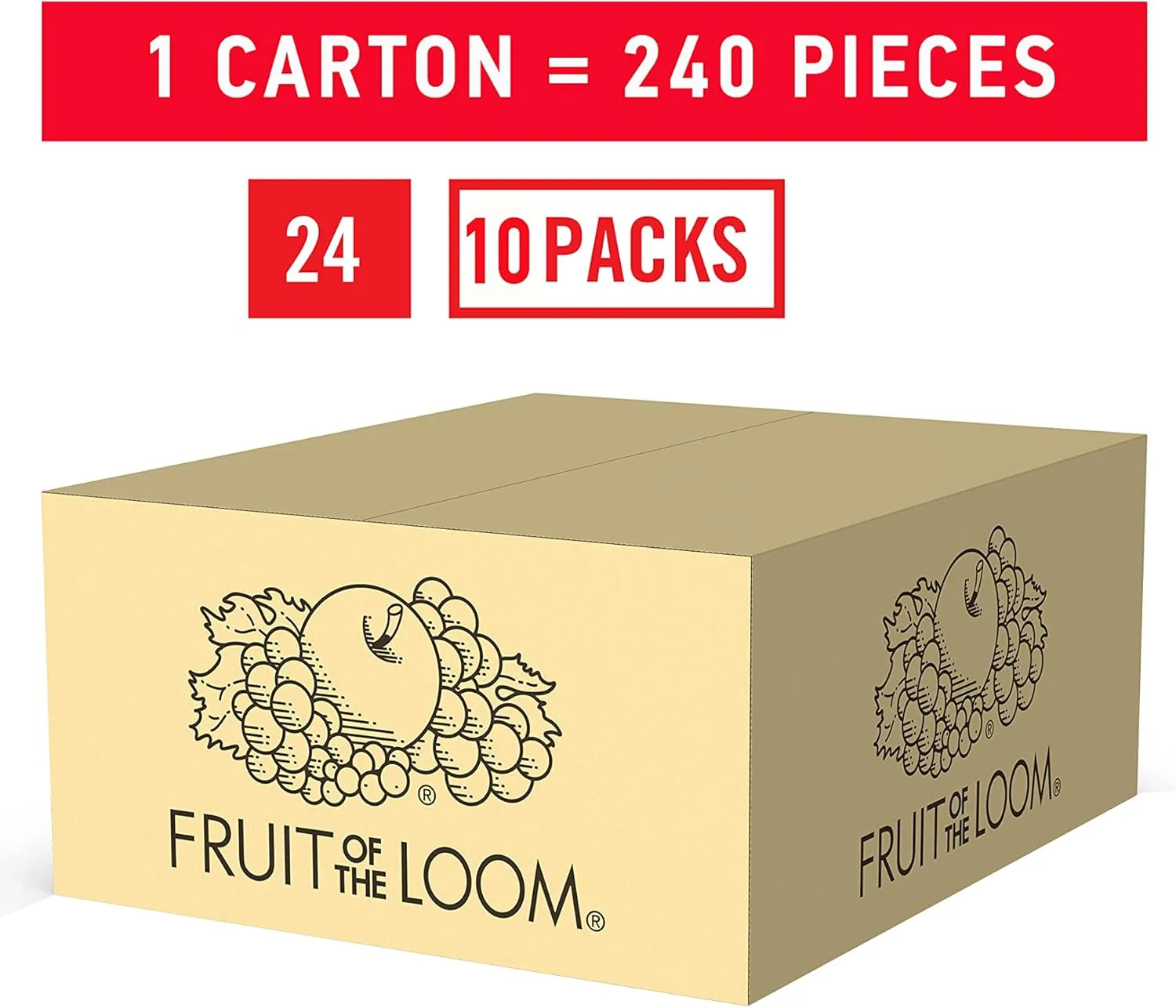 Fruit of the Loom Girls' Cotton Brief Underwear, Multipack