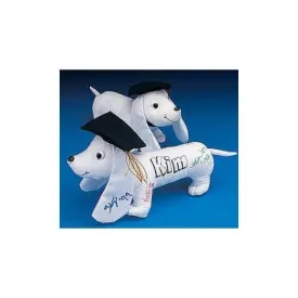 Graduation Autograph Dog - White