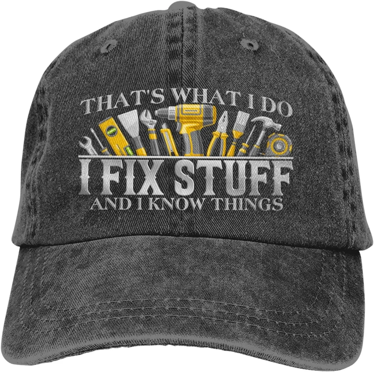I Fix Stuff Dad Hat - Know Things Baseball Cap Gifts