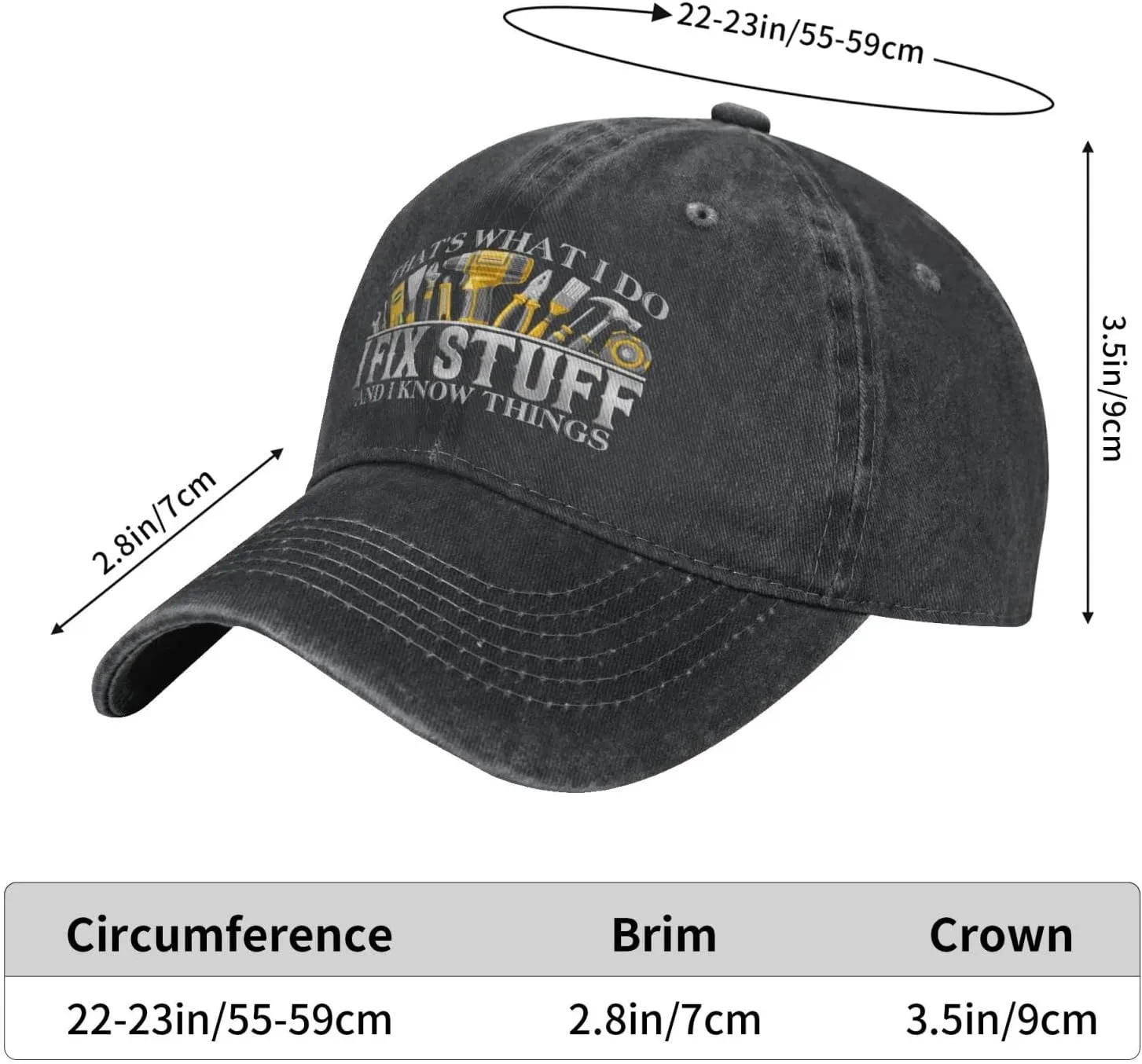 I Fix Stuff Dad Hat - Know Things Baseball Cap Gifts