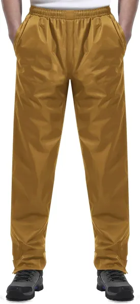 iCreek Men's Rain Pants Waterproof Over Pants Windproof Lightweight Hiking Pants Work Rain Outdoor for Golf, Fishing