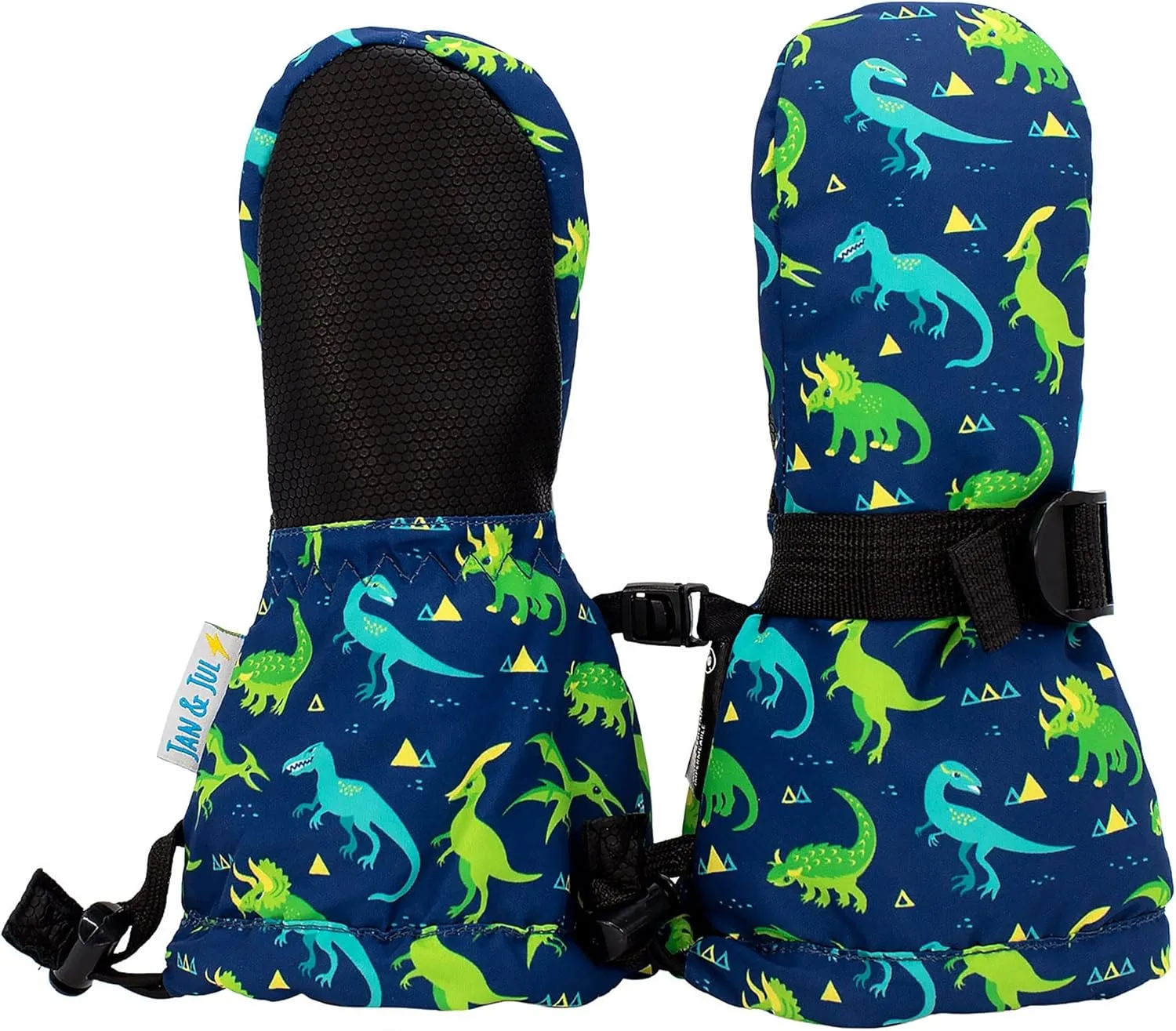 JAN & JUL Mittens for Baby Toddler Kids, Waterproof Winter Gloves for Boys