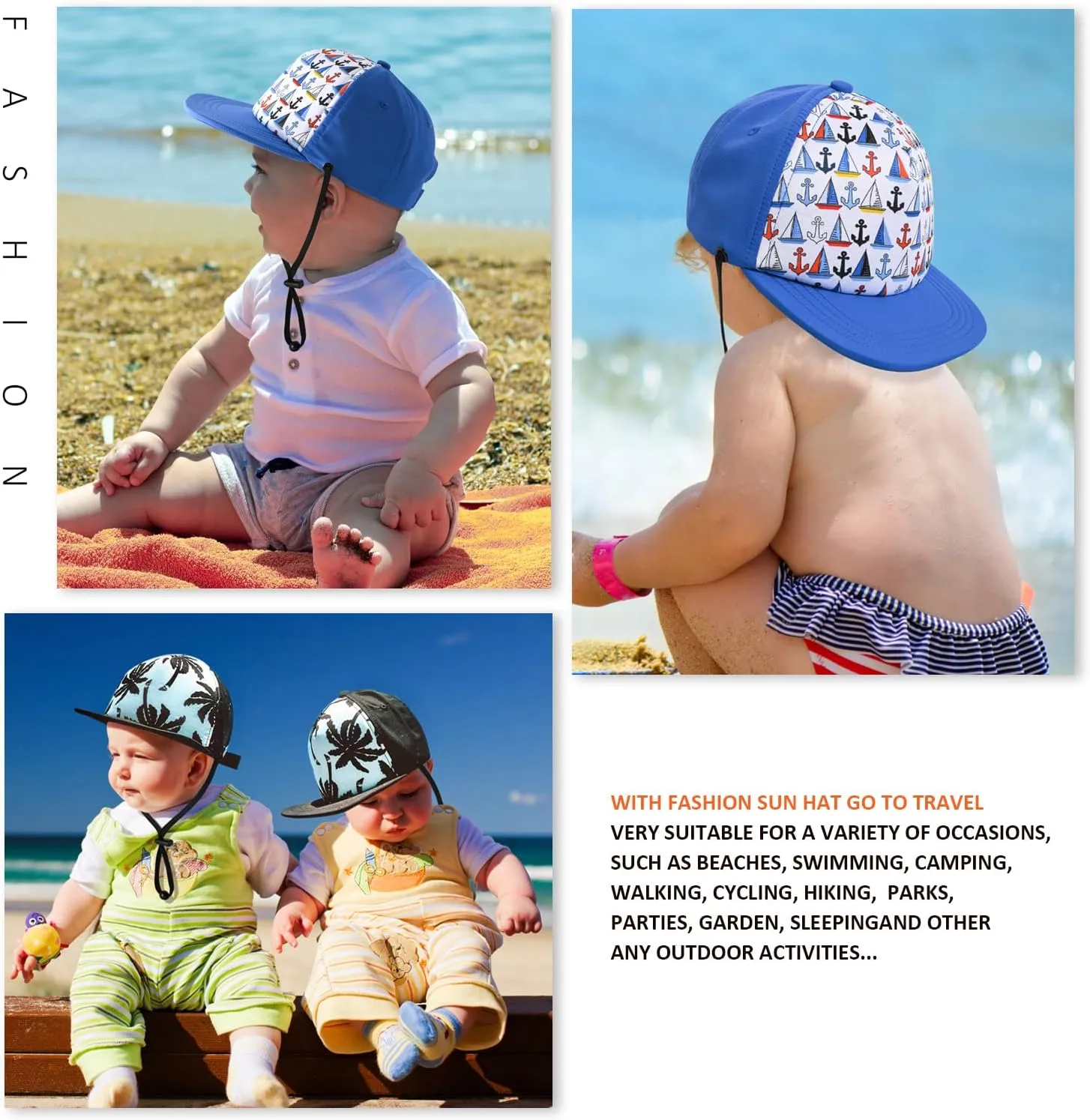 Kids Baseball Hat Visor, Toddler Boy Girl Sun Protection Hat Cotton Hats,Sun Hat for Baby Little Girls Boys Children
