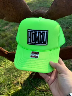 Lime Green Howdy Hat