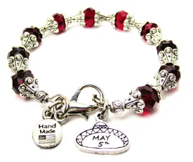 May 5th Sombrero Capped Crystal Bracelet