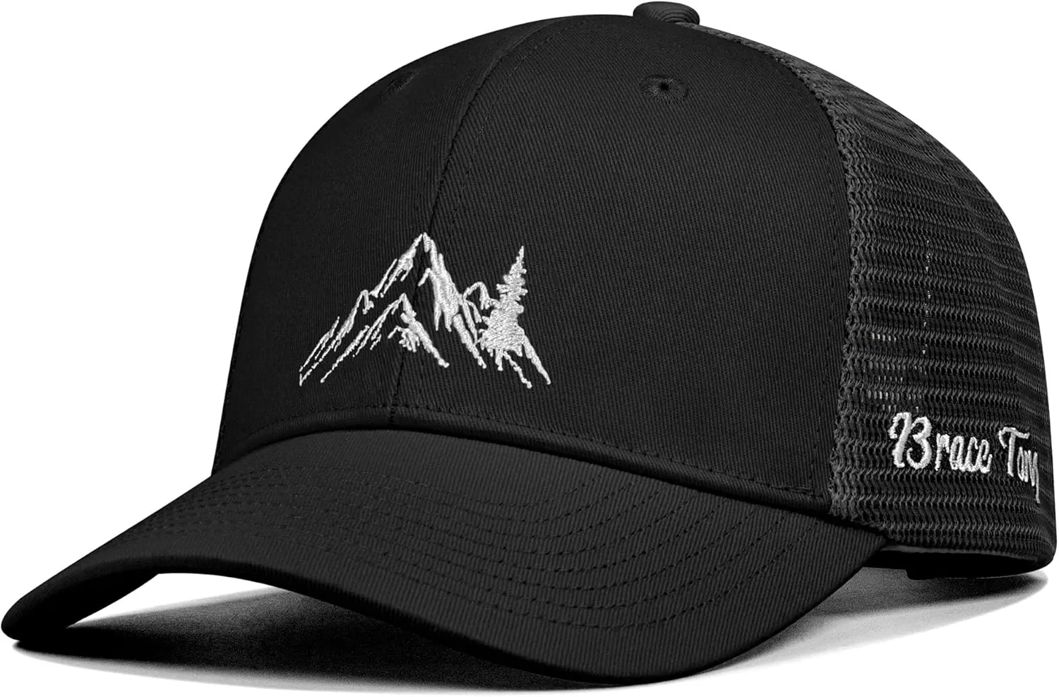 Mountain Trucker Hat for Men Women, Outdoor Gifts Cap for Summer Winter
