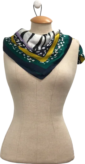 Multicolour Geometric and Zebra Print Scarf One Size