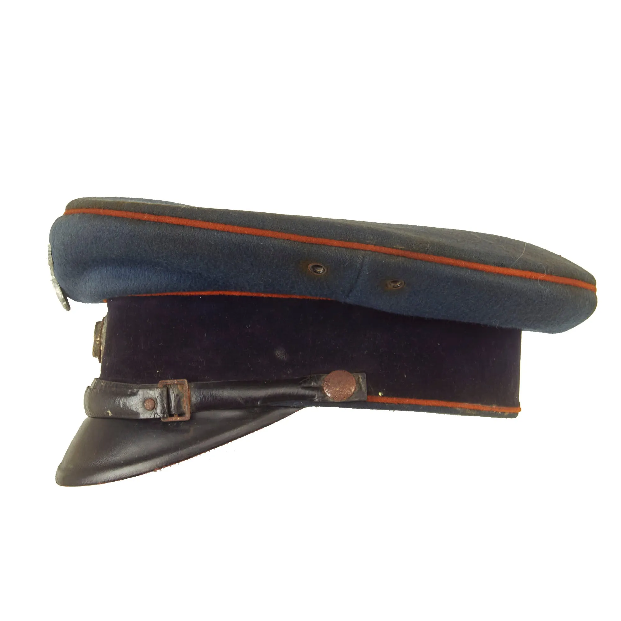 Original German WWII 1935 Reichspost Imperial Mail 1935 Dated Postschaffner Schirmmütze Visor Cap by Clemens Wagner - Size 55 ½