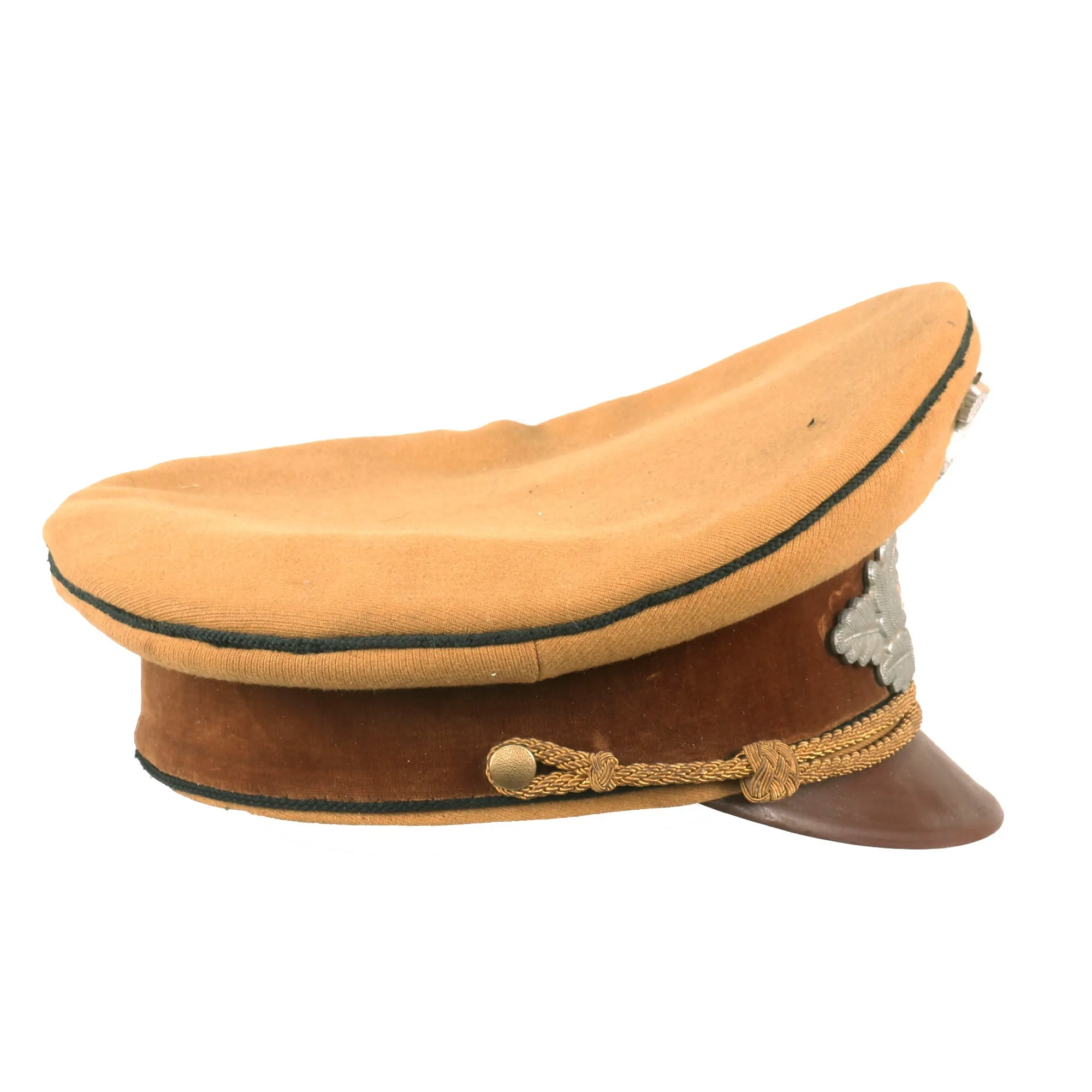 Original German WWII Early NSDAP Kreisleitung District Political Leader's Visor Cap with Black Piping and RZM Tag