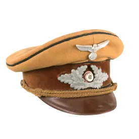 Original German WWII Early NSDAP Kreisleitung District Political Leader's Visor Cap with Black Piping and RZM Tag