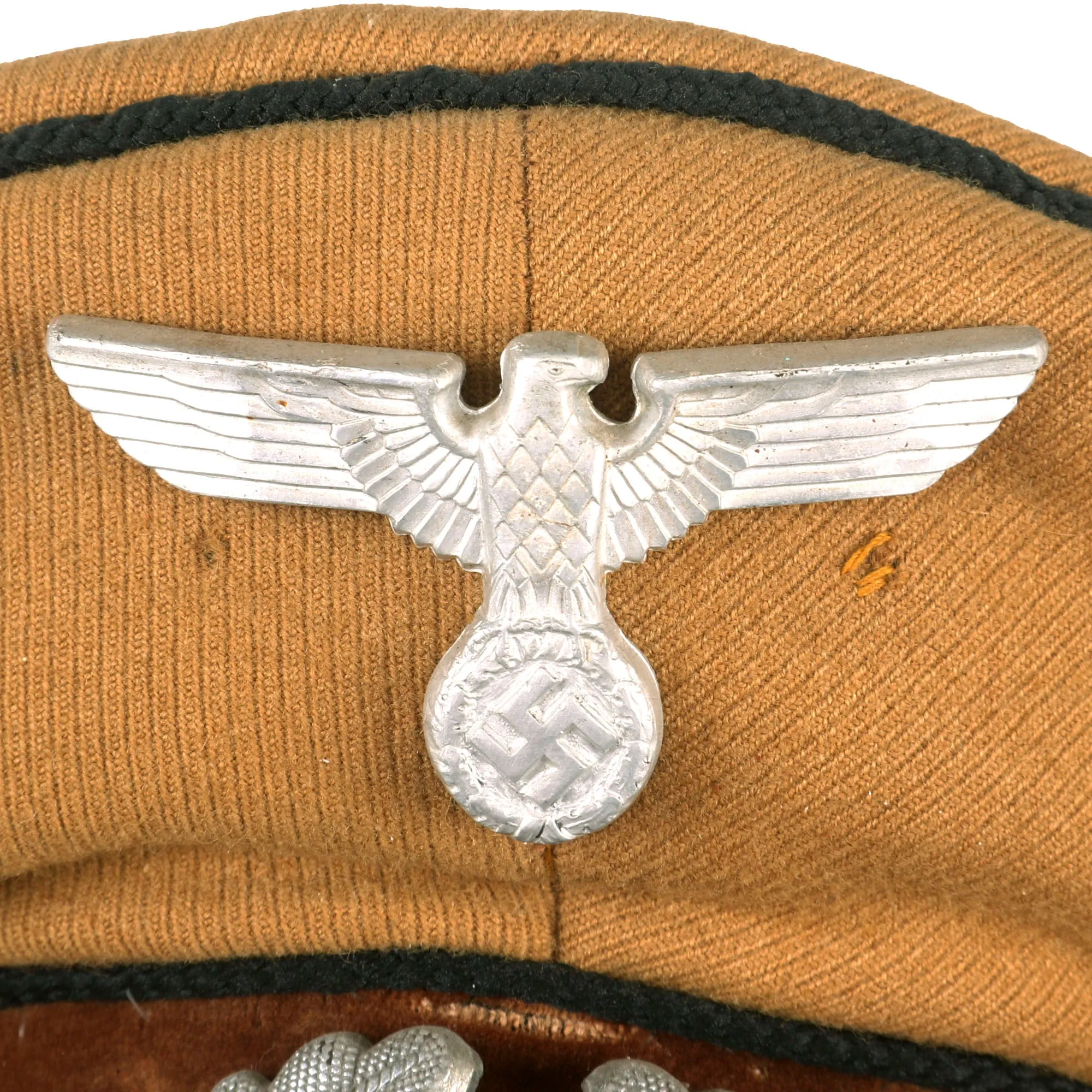 Original German WWII Early NSDAP Kreisleitung District Political Leader's Visor Cap with Black Piping and RZM Tag