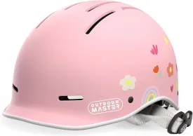 OutdoorMaster Toddler Helmet, Toddler Bike Helmet, Bike Helmet for Youth Boys & Girls, Kids Helmet with Visor, Dial Fit Adjustment Ventilation Multi-Sport Helmet for Bicycle Skate Scooter Longboard