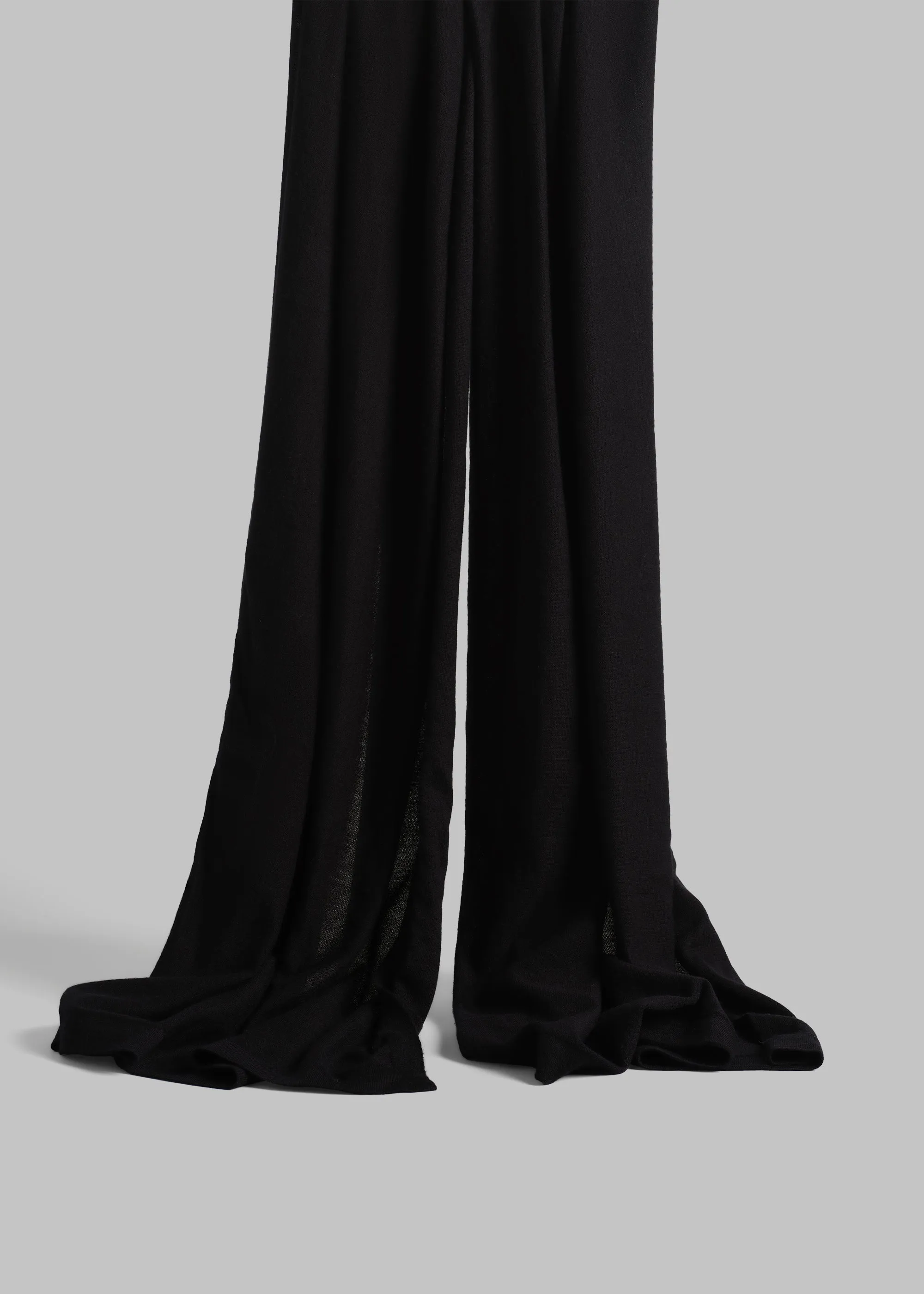 Oversized Fine Cashmere Scarf - Black