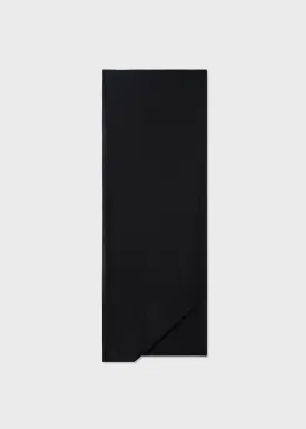 Oversized Fine Cashmere Scarf - Black