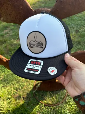 Patched Bootstich B/W Hat