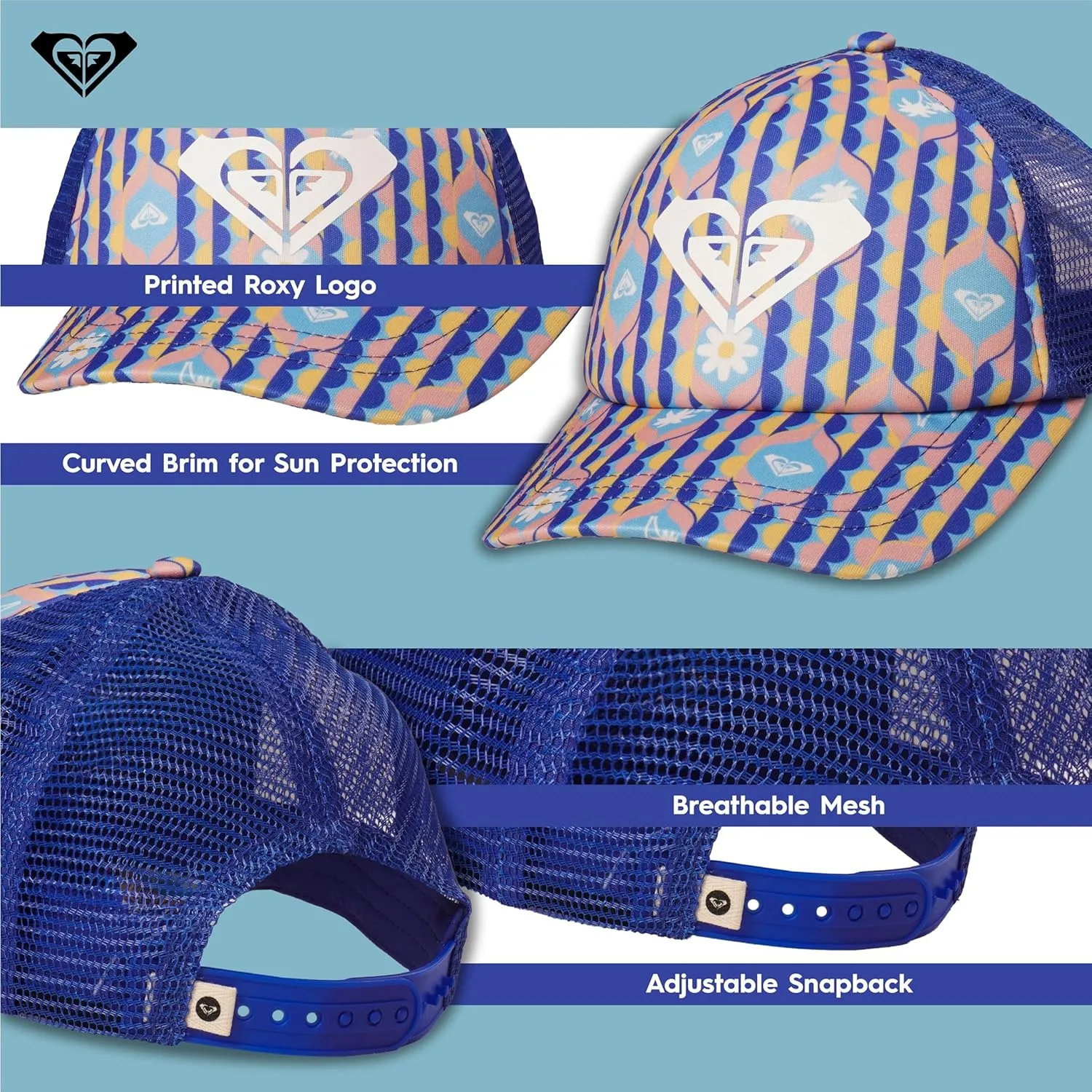 Roxy Girls' Sweet Emotions Trucker Hat