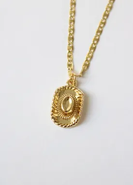 Sombrero 14k Gold Plated Necklace