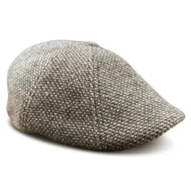 The Newsboy Boston Scally Cap - Grey/Brown