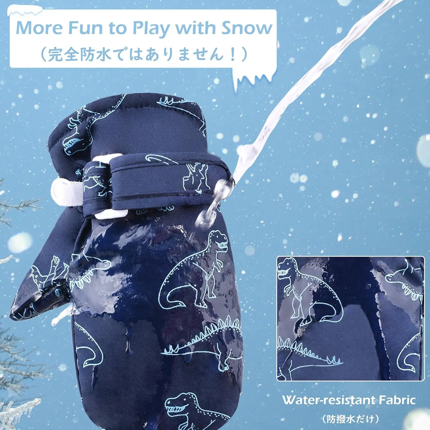 TRIWONDER Kids Ski Snow Gloves Winter Cold Weather Windproof Warm Snowboard Sport Mittens for Boys Girls