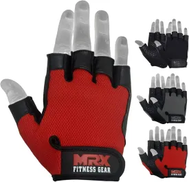 Weightlifting Gloves Leather Palm Grip Half Finger Body Building Gym Glove for Exercise Training Fitness Workout Men Women Lifts Made Spandex Materials, Including Genuine Amara Leather