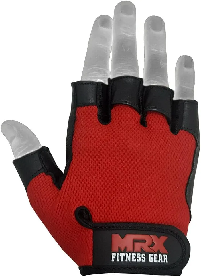 Weightlifting Gloves Leather Palm Grip Half Finger Body Building Gym Glove for Exercise Training Fitness Workout Men Women Lifts Made Spandex Materials, Including Genuine Amara Leather