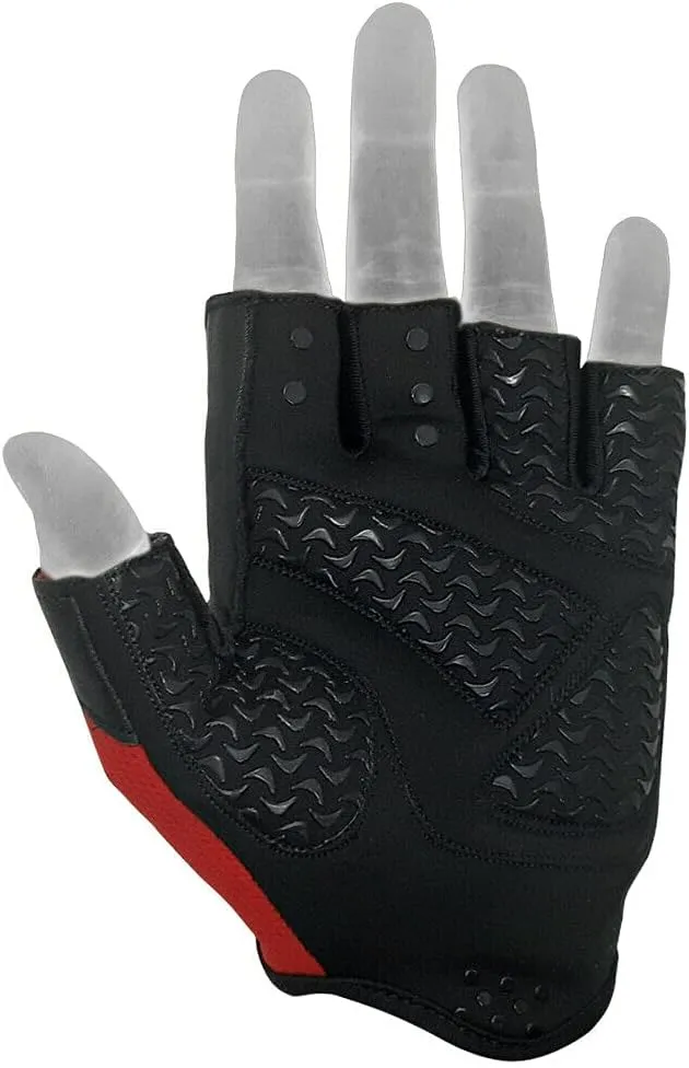Weightlifting Gloves Leather Palm Grip Half Finger Body Building Gym Glove for Exercise Training Fitness Workout Men Women Lifts Made Spandex Materials, Including Genuine Amara Leather