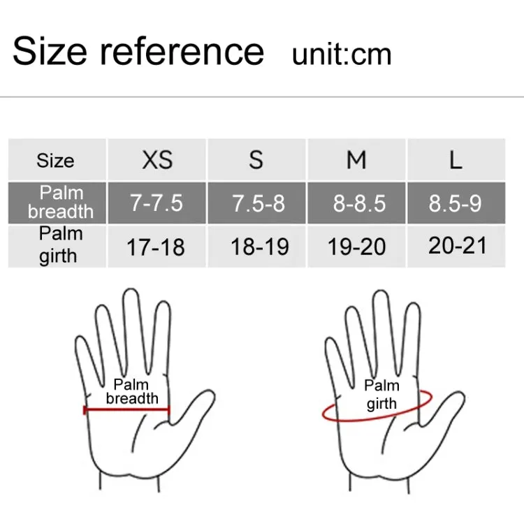 Winter Padded Ski Finger Gloves Outdoor Windproof Warm Sports Gloves, Size: L(Light Purple)