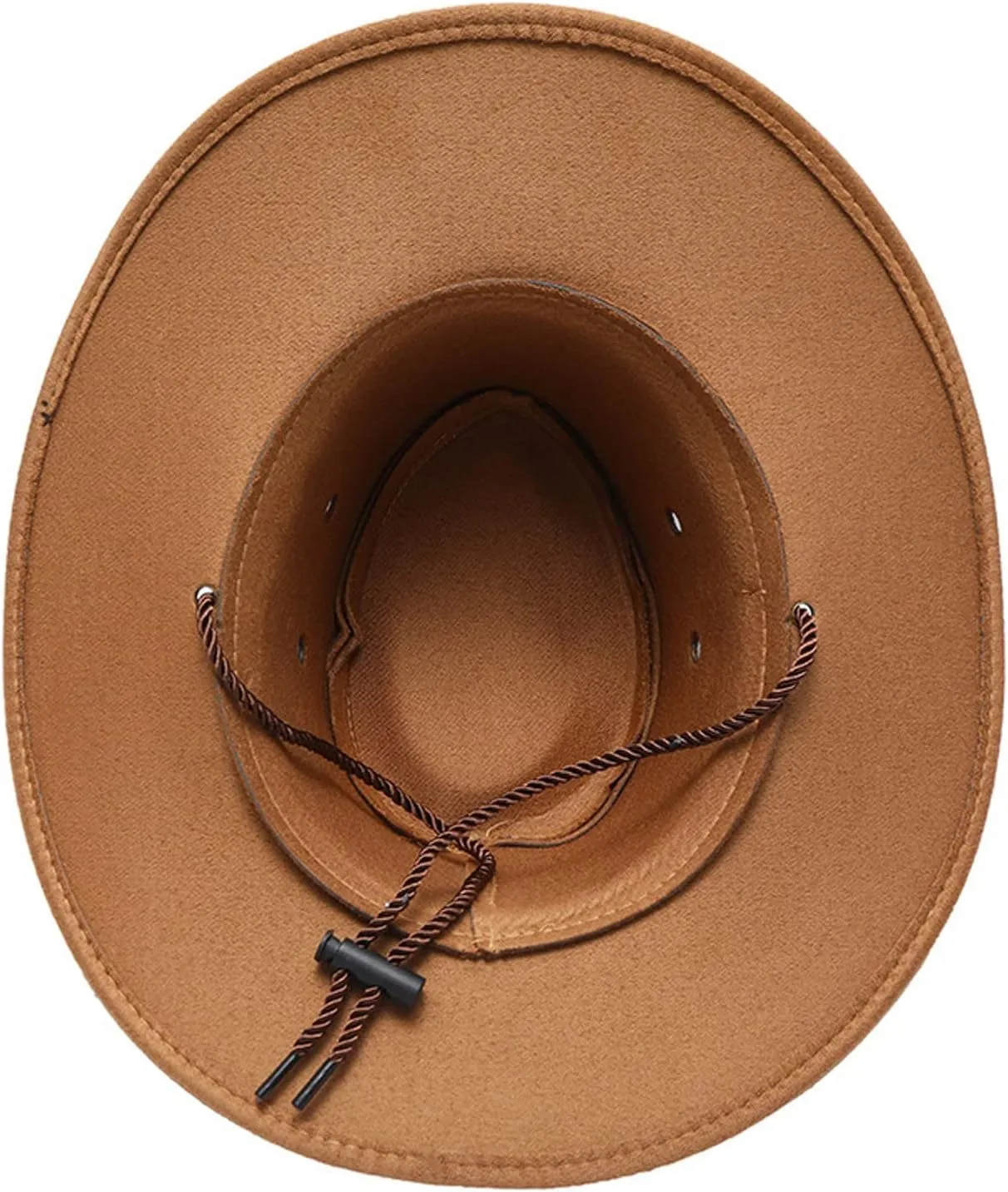 Women Men Felt Wide Brim Western Cowboy Hats Belt Buckle Panama Cap Fedora Hats with Belt for Country Fashion