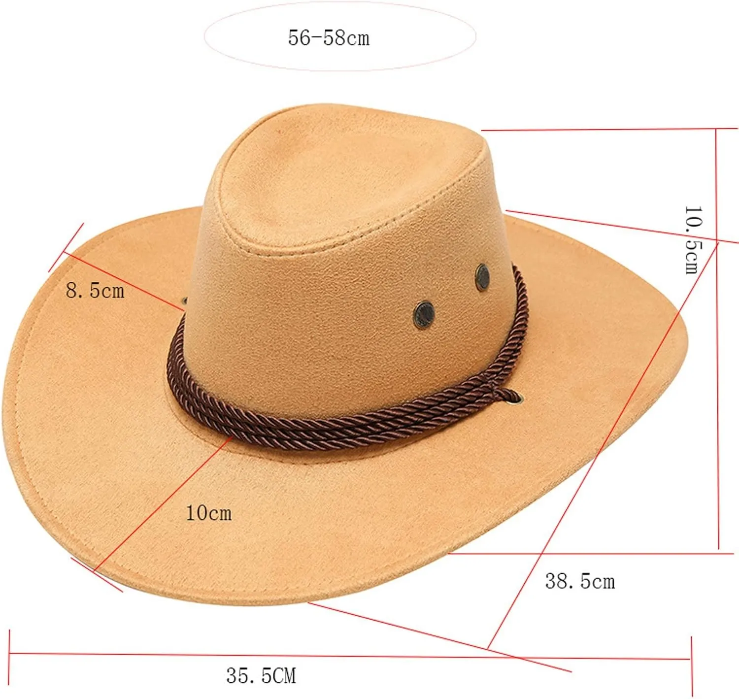 Women Men Felt Wide Brim Western Cowboy Hats Belt Buckle Panama Cap Fedora Hats with Belt for Country Fashion