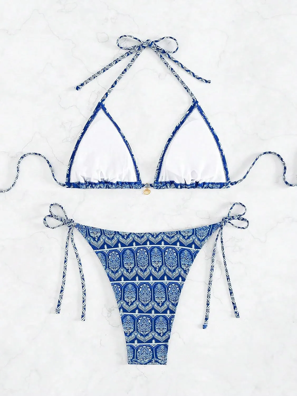 Women's Floral Printed Bikini Sets Boho Geometric Summer Swimsuit Bathing Suit