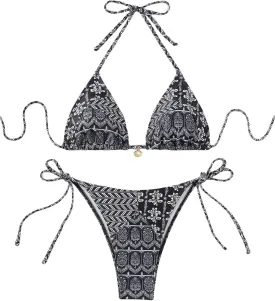 Women's Floral Printed Bikini Sets Boho Geometric Summer Swimsuit Bathing Suit