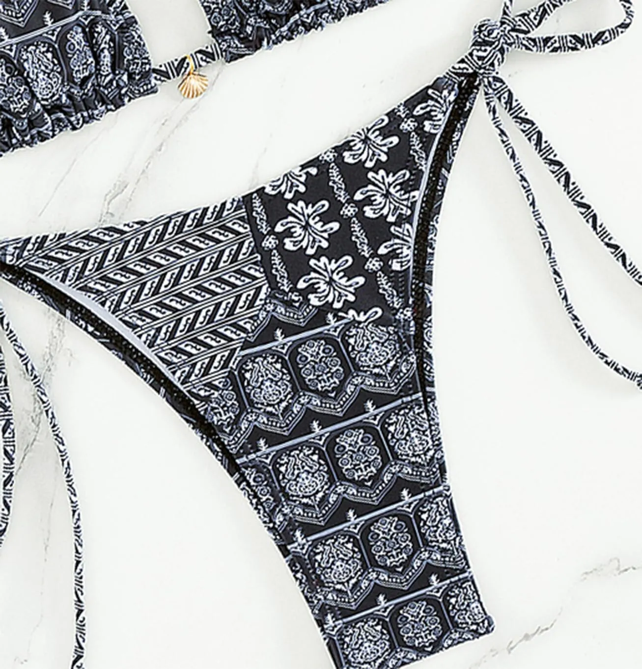 Women's Floral Printed Bikini Sets Boho Geometric Summer Swimsuit Bathing Suit