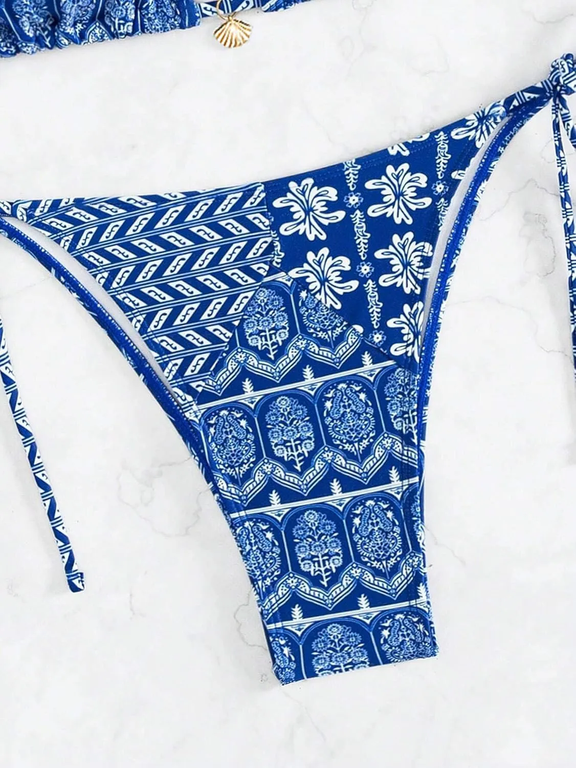 Women's Floral Printed Bikini Sets Boho Geometric Summer Swimsuit Bathing Suit