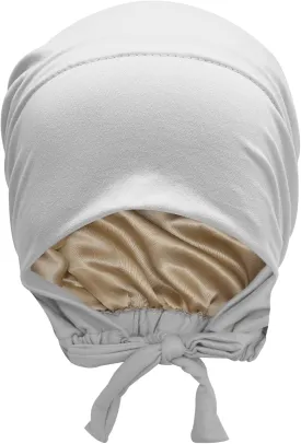 ZLYC Satin Lined Hijab Cap for Women Tie Back Hijab Undercap Inner Underscarf Hat