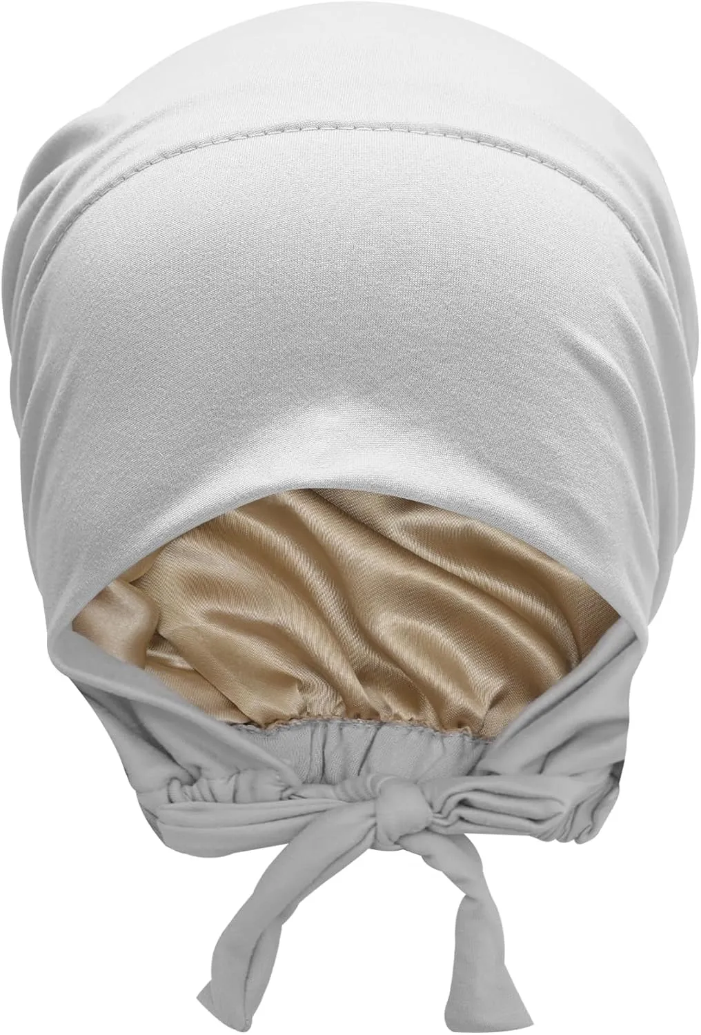 ZLYC Satin Lined Hijab Cap for Women Tie Back Hijab Undercap Inner Underscarf Hat