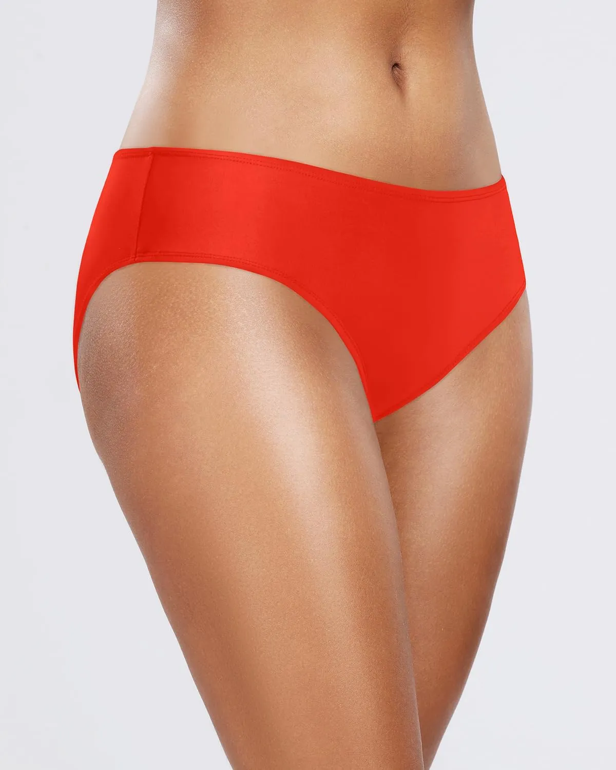 Zmart Women Standard Strappy Bikini Bottoms Full Coverage Bathing Suit Cutout Swim Low Rise Swimsuit Bottom