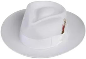 Zoot Fedora Hat in White (Large = 23")