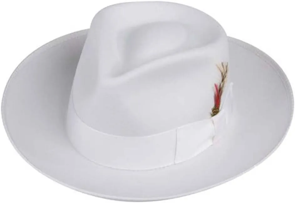 Zoot Fedora Hat in White (Small = 21.5")