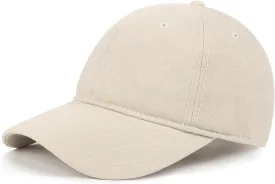 Zylioo Small Baseball Cap,Petite Size Ball Cap,Relaxed Little Sports Cap,Adjustable Fitted Golf Cap for Men Women