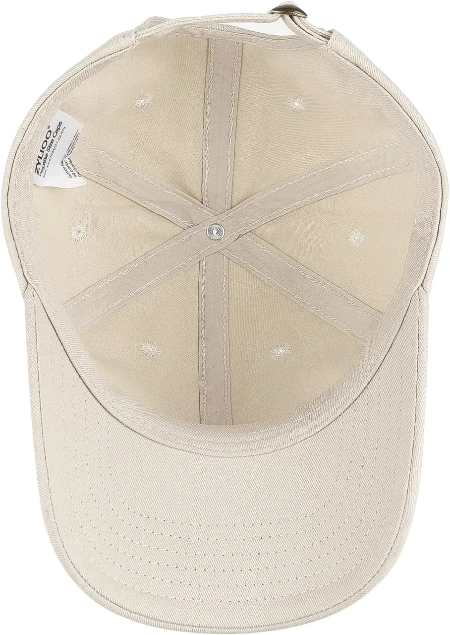 Zylioo Small Baseball Cap,Petite Size Ball Cap,Relaxed Little Sports Cap,Adjustable Fitted Golf Cap for Men Women